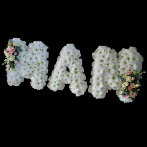 MAM funeral tribute Subderland Funeral Flower Arrangements Sunderlands by Julie McDowell. Mam