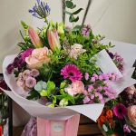 Pink and green bouquet. Sunderland