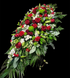 Red funeral flowers Sunderland Funeral Flower Arrangements Sunderland by Julie McDowell. Red and White Sunderland